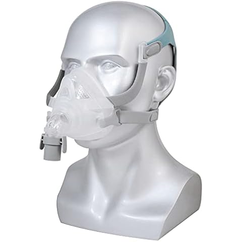 Full Face Mask with Free Adjustable Soft Headgear for Sleep, Forehead Frame-Free Design (Large) Cover