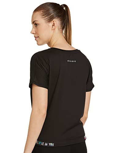 Image of Max Women's Cotton Printed Sports Regular Fit T-Shirt