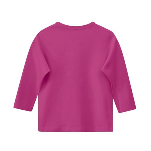 Girls Summer Shirts 3/4 Length Sleeve Crewneck Top with Floral Print, Loose Fit Cute Blouse Casual Kids Trendy Clothing3