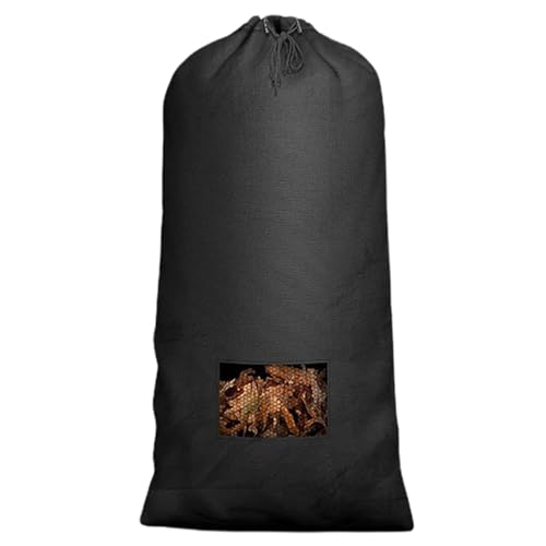 jyibinee Bolsa de almacenamiento de hojas para cortacésped, tractor, recogedor de hierba, gran capacidad, malla, ventilación, cremallera, diseño de cordón, colección rápida, jardín para la mayoría de