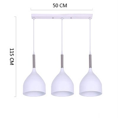 Salle à manger suspension 3 lumières pour éclairage de table
