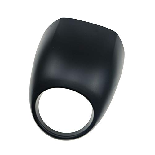 Visiera per cupolino carenatura nera 5 3/4" con ritaglio per Harley Sportster Dyna FX XL dal 1973 in poi/Dyna 95-05/82-94 FXR FXRS Model (Nero opaco)