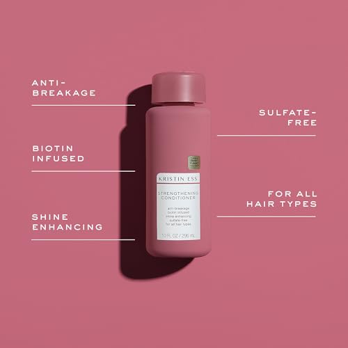 Image of Kristin Ess Biotin Deep Conditioner,Promotes Healthy Hair Growth Strengthen + Repair Dry Damaged Hair Prevent Breakage with Fortifying AminoAcids Vegan,Sulfate Free, Color Safe, 10 Fl Oz (Pack of 12)