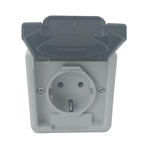 GIRA 444030 Steckdose mit Klappdeckel IP44
