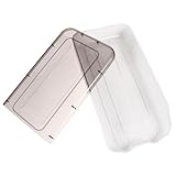 LOEFLIFA 冷蔵庫用透明卵収納ケース 抽屉式大容量エッグホルダー 非滑りパッド付き スタッキング可能 蓋取り外し簡単 キッチン整理用