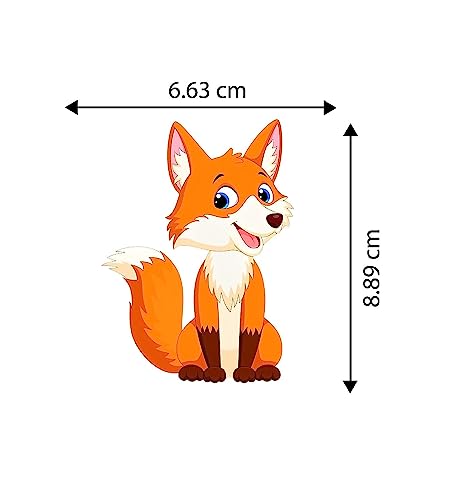 Image of Wooden Fox Kids Fridge Magnet Home Decor Kitchen Decoration Living Room Gift Multicolored