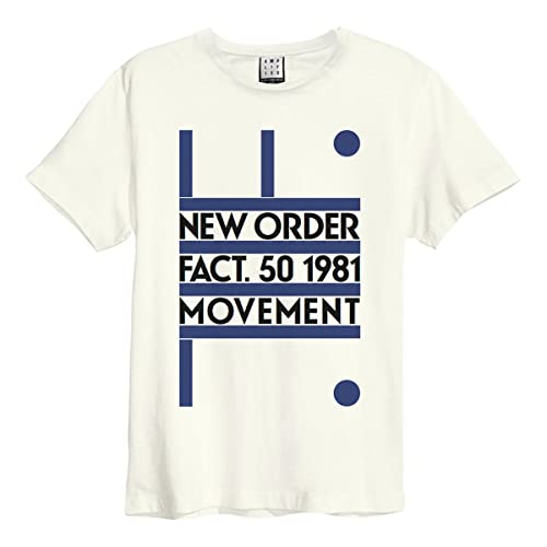 New Order Movement T Shirt Amplified vêtement rock vintage noir