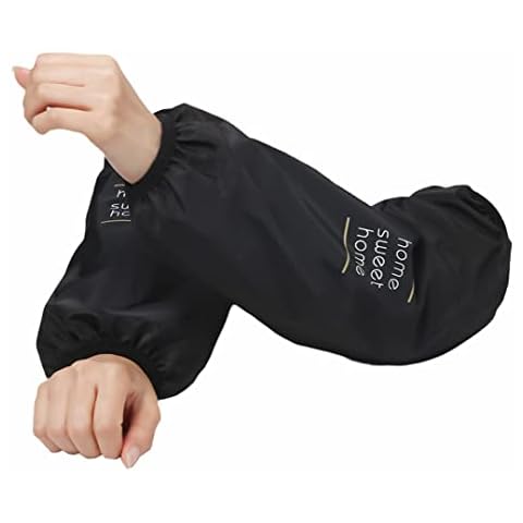 Mangas de brazo impermeables cubiertas de color sólido a prueba de aceite Oversleeves protección elástica a prueba de aceite mangas de brazo cubiertas para cocinar, Impresión, talla única Cover