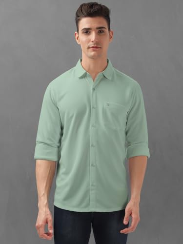Image of BULLMER Trendy Regular Fit Solid Full Sleeve Causal Shirt for Men.