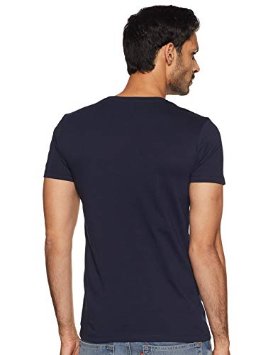 Image of JACK & JONES Men's Printed Slim Fit Crew Neck T-Shirt