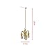 SPANSEE Car Chandelier, Mini Chandelier for Car, Gold Hanging Accessory, Cute Interior Decor