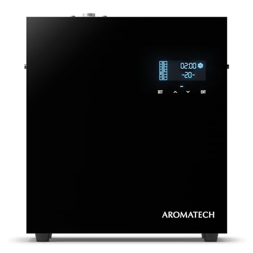 AromaTech AromaPro Essential Oil Diffuser for Aromatherapy Oils, Nebulizing Diffusion System, Heat-Free System for Home or Commercial Use, Covers up to 4,000 Square feet - Sleek Black