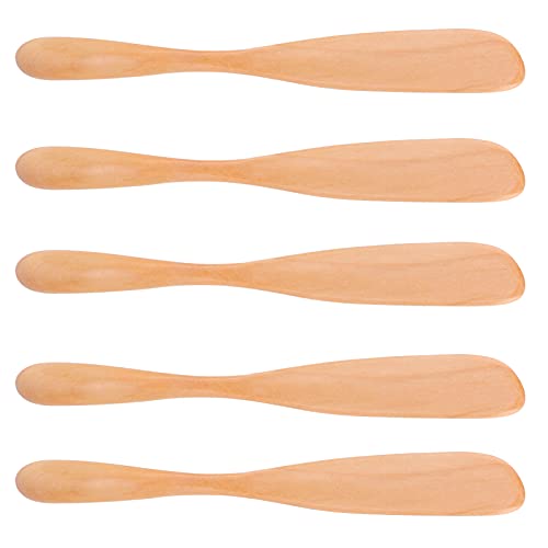 5Pcs Wooden Butter Knife Spreader Tableware for Kitchen Japanese