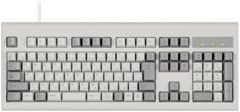 Perixx(ペリックス) PERIBOARD-106MJP キーボード 有線 パフォーマンス USB フルキー テンキー付き 最大1000万回のキーストローク ヴィンテージカラー【正規保証品】JIS配列準拠 (日本語・ベージュ)