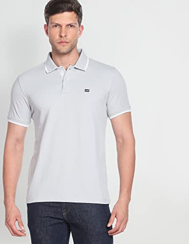 Arrow Tipped Solid Pique Polo Shirt