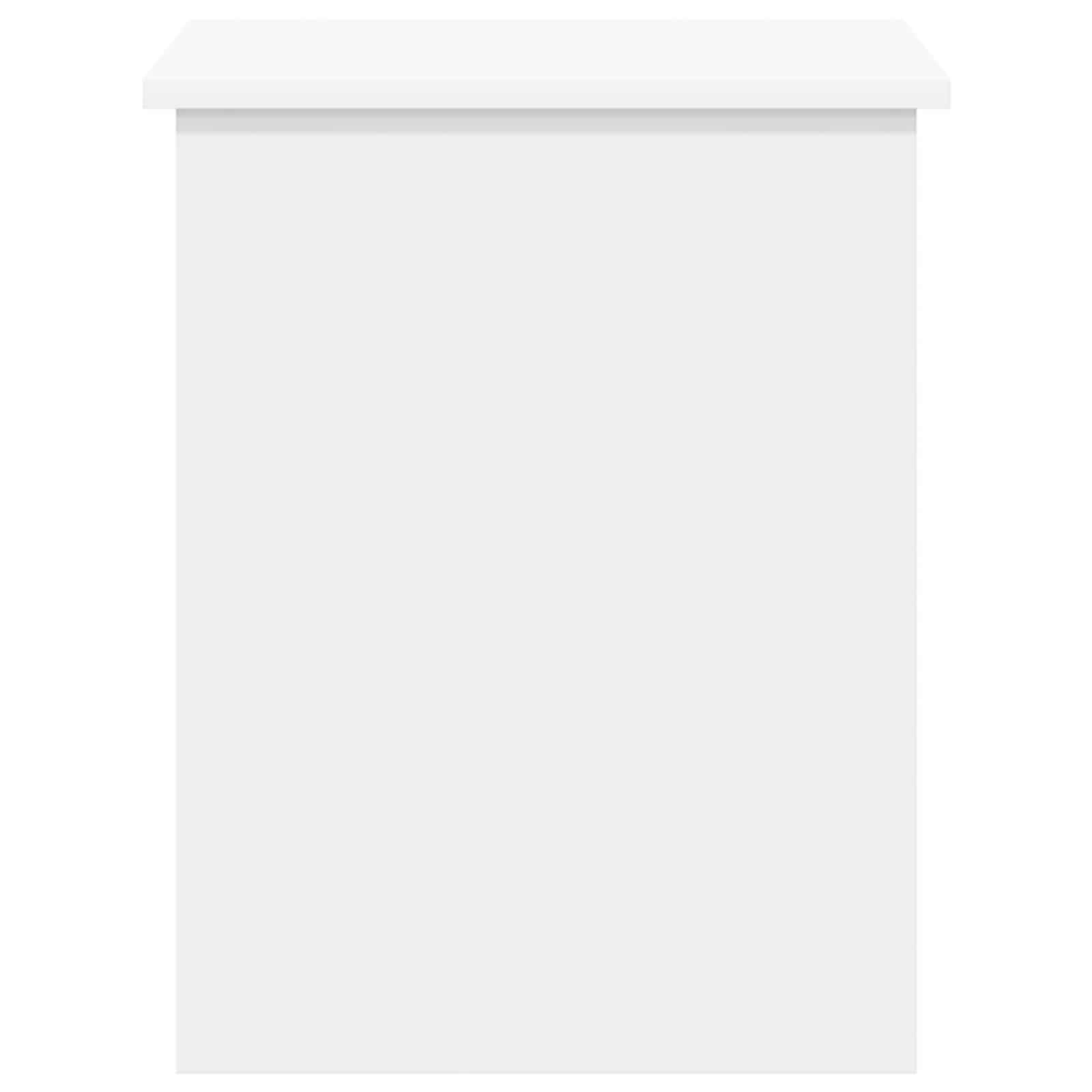 Fengshui Aufbewahrungstruhe Weiß 60 x 40 x 50 cm Holzwerkstoff | Großzügiger Stauraum für Kleidung, Bücher, Deko, einfache Montage, rechteckiges Design für Schlafzimmer und Flur