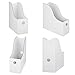 Dunwell White Magazine Box (6 Pack), Sturdy Cardboard File Folder Holder for Desk, Shelves, Office or Classroom, Ships Flat, Assembles in Seconds, Includes Labels