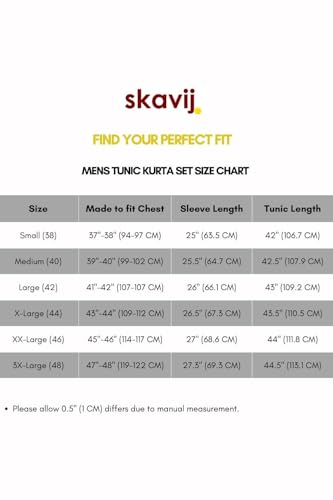 Image of SKAVIJ Men's Pure Cotton Solid Kurta Pajama Set Round Neck Casual Yoga Dress