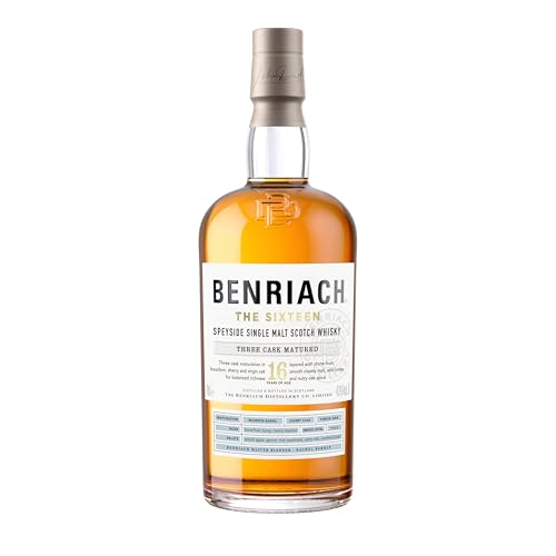 Benriach 16 Jahre - Single Malt Whisky - Inklusive Geschenkverpackung - Ein Mix aus Apfel...