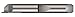 Micro 100 QFG-375-050-050 Face Grooving Tool - Quick Change, 050" Width, 050" Proj, 3/8" Min Bore Dia, 3/4" Max Bore Depth, 3/16" Offset, 3/8" Shank Dia, 2" OAL, Uncoated