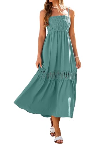 Robe Longue d'été en Dentelle pour un Look de Plage Chic