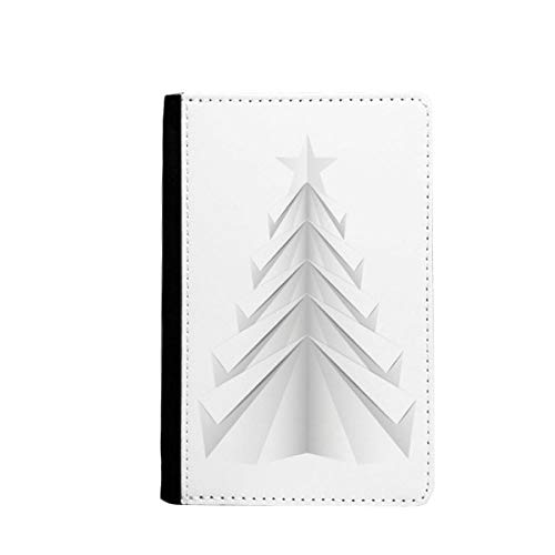 Porte-passeport arbre de Noël blanc abstrait, l'idée cadeau de voyage classique et multicolore