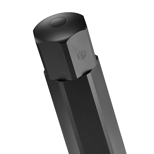 HexClad HexMill Pepper Grinder, Professional Grade Heavy Duty, Refillable, Aluminum Matte Black, Adjustable Ten Coarse Grind Settings