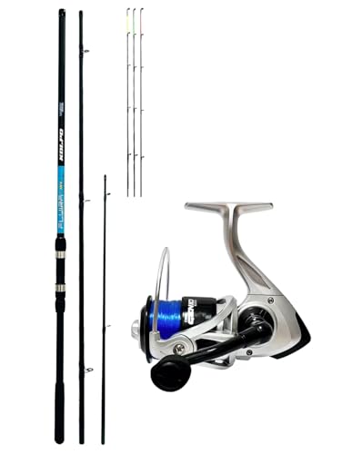 ☑️ BRAND DI ALTA QUALITA' kolpo combo da pesca feeder con canna e tre vettini intercambiabili + mulinello e filo