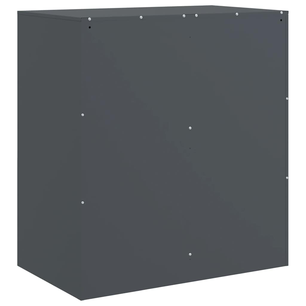 Credenza in Acciaio Laminato a Freddo Antracite 67x39x73 cm