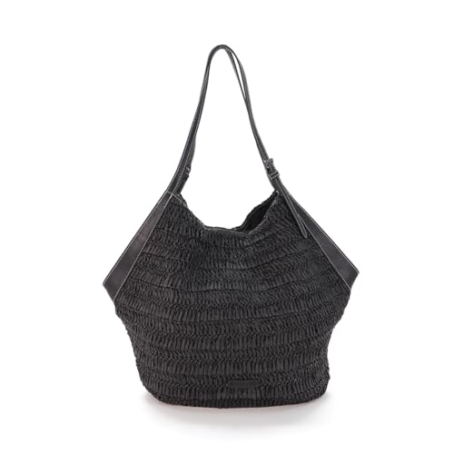 Abbacino Capazo de rafia negro Negros