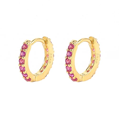 Boucles d'oreilles argent sterling 925 et zircone cubique éclatante