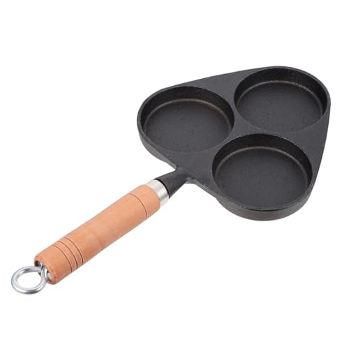CIYODO Non Stick Cast Iron Egg Frying Pan Cup Design for Eggs Dumplings and Burgers Versatile Kitchen Cookware for Effortless Cleaning and Even Heat Distribution