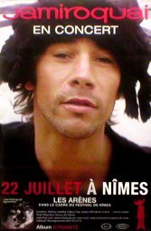 Jamiroquai Arena de Nîmes France 2005 original promo poster affiche 78x118 cm