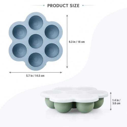 PandaEar 3 Pack Silicone Freezer Trays