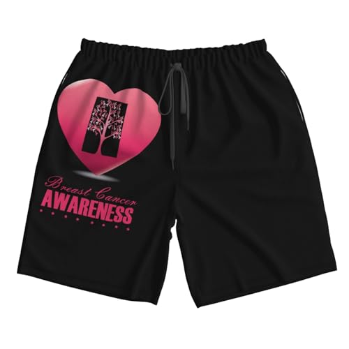 Men's Swim Trunks Beach Shorts Drawstring Quick Dry Running Shorts Comfortable Loose Gym Shorts Swimsuit Pants with Pockets