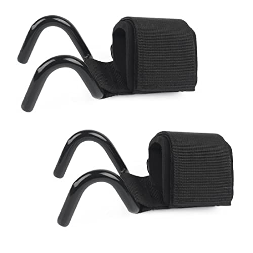 Weight Lifting Hooks Heavy Duty Lifting Wrist Straps Pull Ups Deadlift Straps Powerlifting Grips Anti-Slip Workout Straps for Stretching Gym Training Gloves for Men & Women Premium Equipment