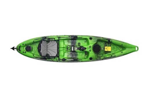 Mako 12 Pedal Drive Fishing Kayak – Lightweight & Comfortable wit...