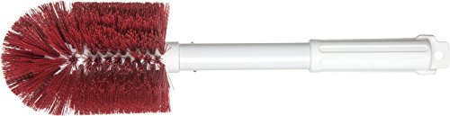 Image of CFS 4000505 Multi-Purpose Round Valve Brush, 4 inch Polyester Bristles, 16 inch Length, Red
