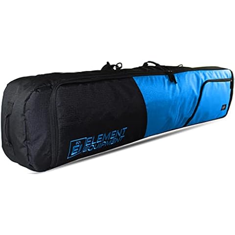 Element Equipment Deluxe Padded Snowboard Bag - Premium High End Travel Bag Blue Ripstop 165 Cover