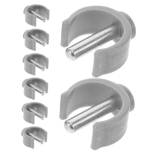 IWOWHERO Walking Cane Accessories 8 Pack Cane Tips Buckle for Sturdy Support on Surfaces