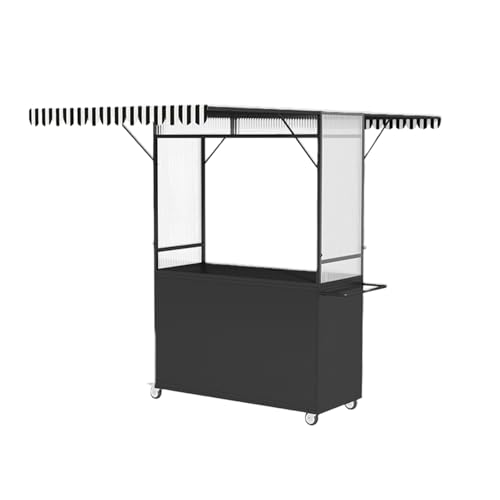 Carrito plegable con toldo y ruedas para eventos al aire libre, festivales, playa y picnic, carrito portátil para un fácil transporte y almacenamiento