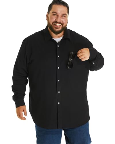 HOdo Big and Tall Mens Cotton Button Down Shirt 3XL-6XL4