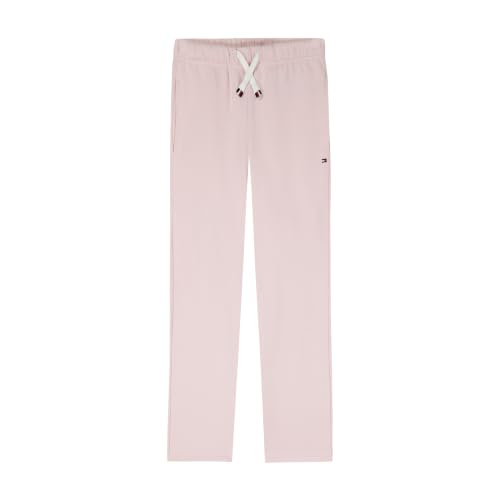 Image of Tommy Hilfiger Girls' Fleece Wide Leg Bottom Jogger Sweatpants with Drawstring & Functional Side Pockets