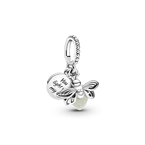 LevanmaVenuy 2021 925 Sterling Silver Glow In The Dark Firefly Dangle Charmbeads Fit Original Pandora Silver 925 Jewelry Making