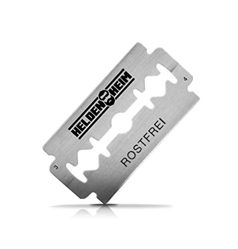 Heldenheim® 100er Pack Premium Rasierklingen für Rasiermesser und Rasierhobel | Rostfreie doppelseitige Ersatzklingen | Langlebige brechbare Rasier Klingen | Razor Blades - Image 5