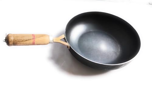 Wok de hierro con mango de madera 2.4 l 24 cm miniatura 4