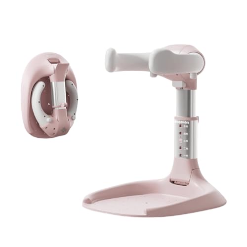 Youluck幼児や小さなお子様の入浴、赤ちゃんの立ち入浴用アーティファクト、調節可能なベビーバススタンド、折りたたみ式で設置不要の浴槽テーブル(プラスチック)【並行輸入品】 (ピンク,アルミニウム合金)