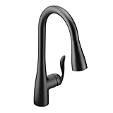 Moen Arbor one-handle高円弧プルダウンキッチン蛇口 .375 7594BL 1