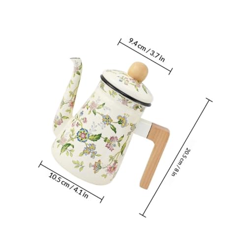 Théière en émail résistante haute température au design chic - 3