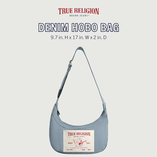 True Religion Women's Shoulder Bag Purse, Buddha Pocket Hobo Handbag with Adjustable Strap2